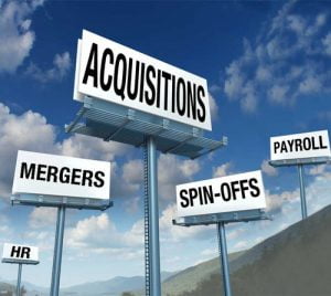 acquisitions mergers spinoffs payroll